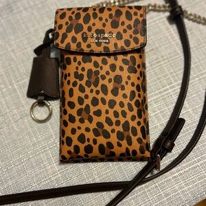 Kate Spade Brown and Black Animal Print Bag